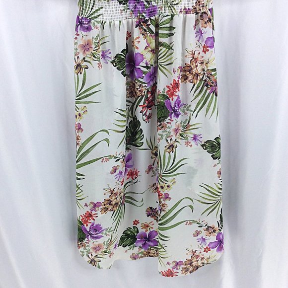 Haute Project Los Angeles Tropical Floral Long Duster Cardigan Jacket Top - Picture 6 of 9